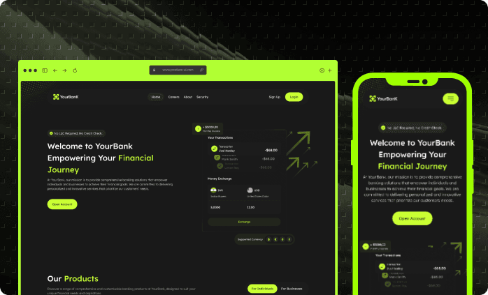 ConnectCRM project mockup