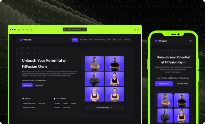 FitLife Tracker project mockup